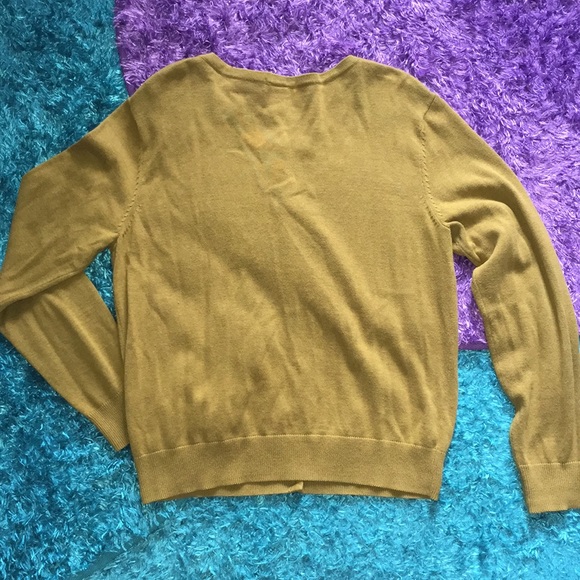 Basic H&M mustard cardigan - Picture 5 of 7